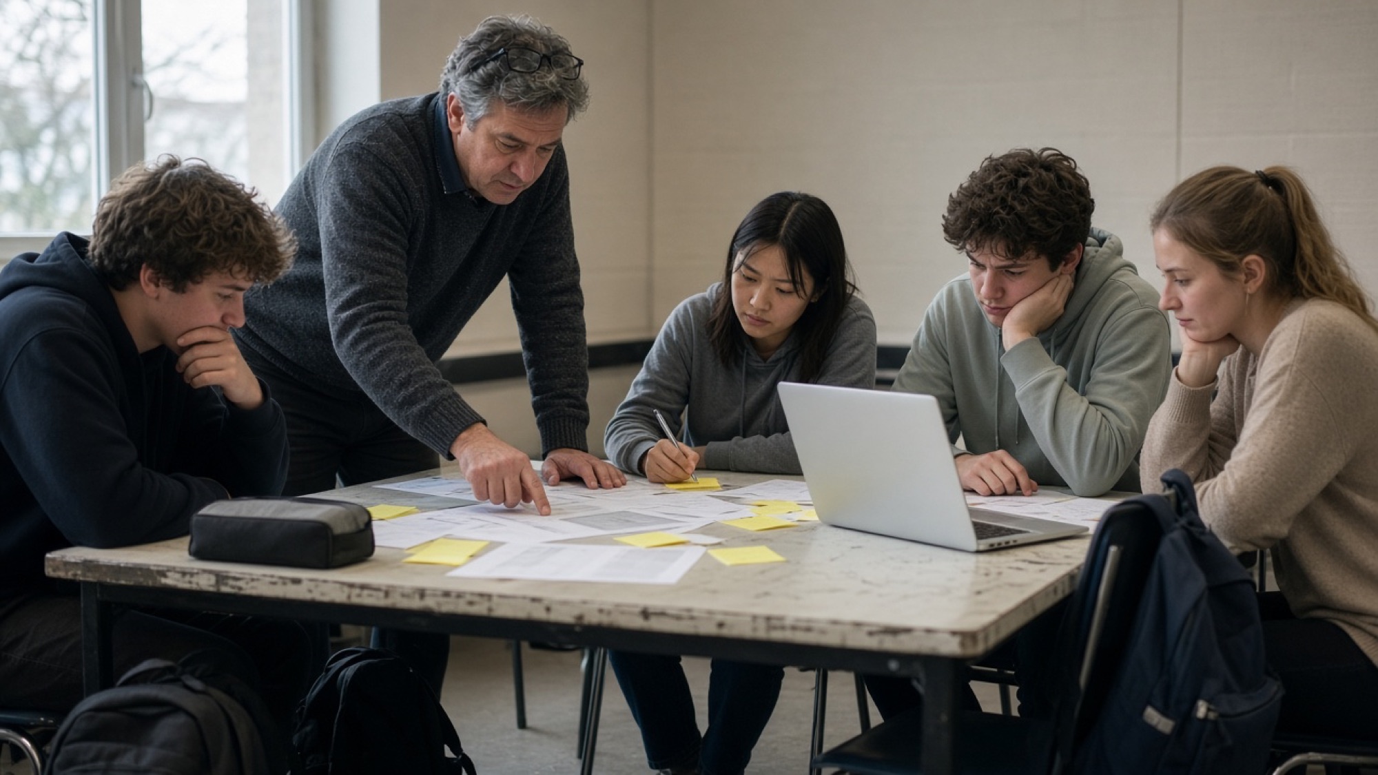 An educator and learners co-designing a learning experience